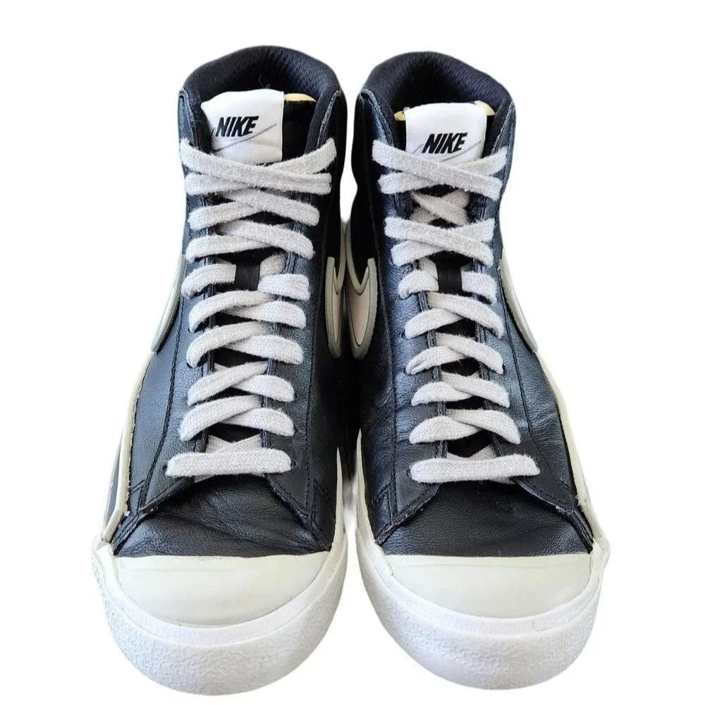 Nike Blazer Mid '77 Infinite Black White High Top Sneakers Men 7 Women 9